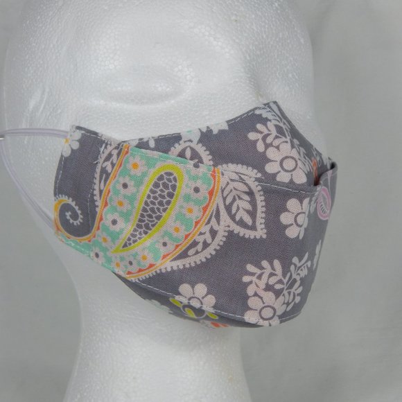 Beautiful Handmade Face Mask Girls 5-10yo. Floral - Picture 4 of 6